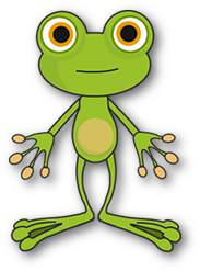 Rysunek żabki - symbol grupy nr 1
