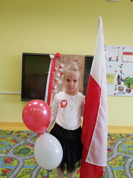 Klara z flagą