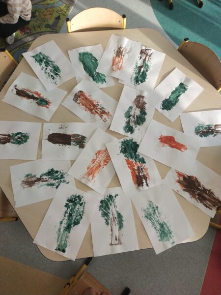 Oto nasze "kapuściane" drzewa w jesiennych barwach