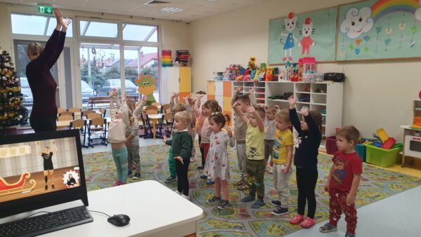 Motylki podczas świczeń