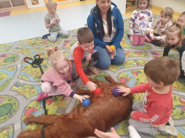 Zajęcia z dogoterapii.