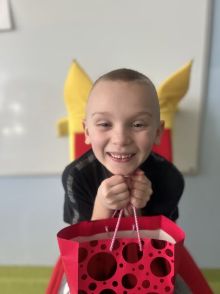 Oskarek w dniu urodzin