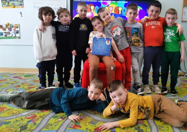 Pamiątkowe zdjęcie Fabiana z chłopcami.