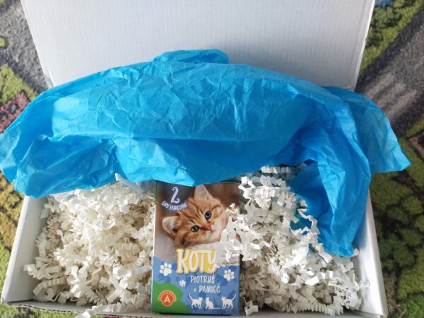 Naszym skarbem jest bardzo lubiana przez nas gra Memory/Piotruś ze zdjęciami ślicznych kotków