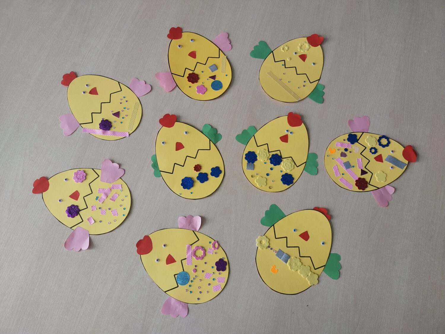 Jajka wykonane przez Pszczółki