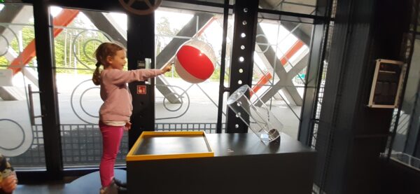 Misie zwiedzają Epi-Centrum Nauki w Białymstoku.