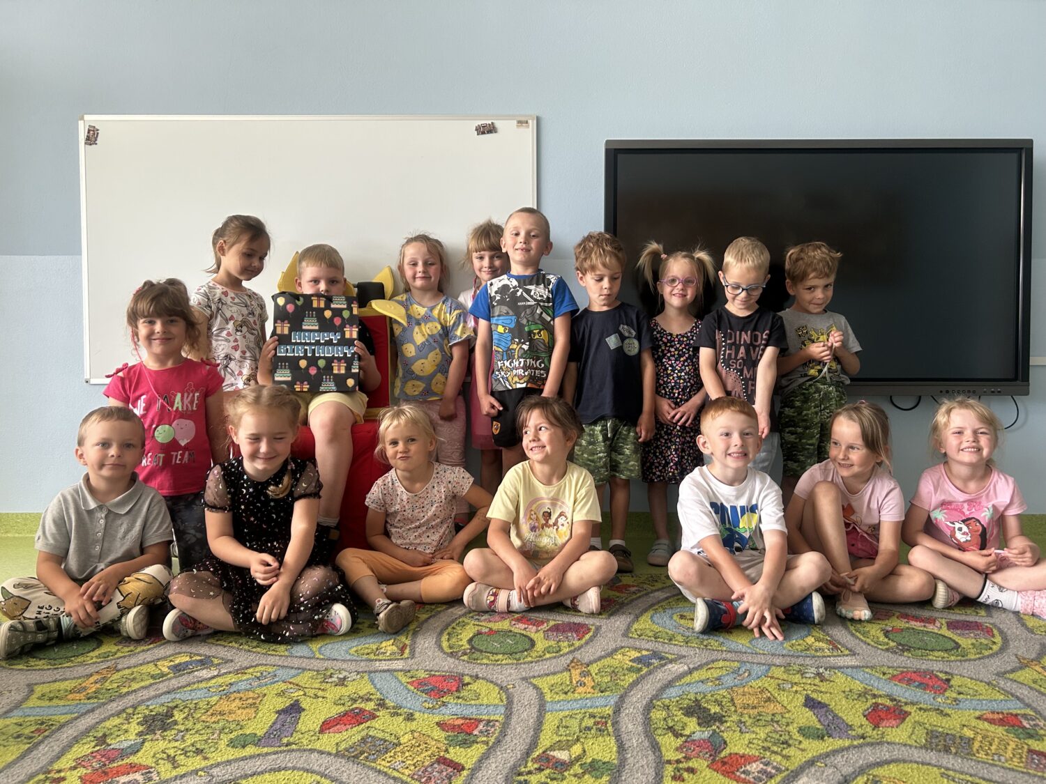 Zdjęcie grupowe w dniu urodzin Kubusia