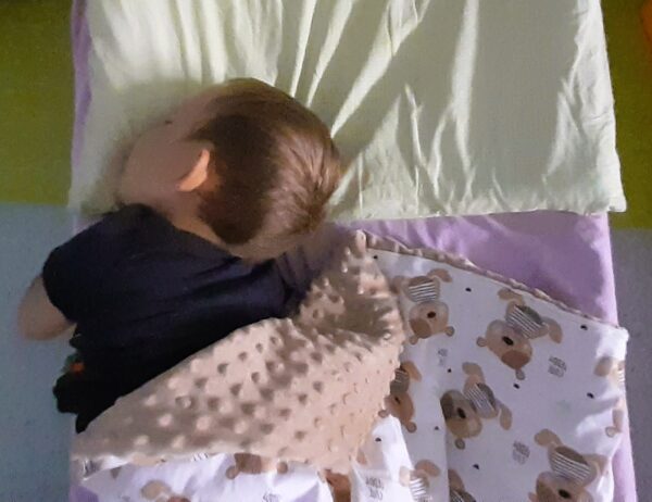 Miś w czasie popołudniowej relaksacji.