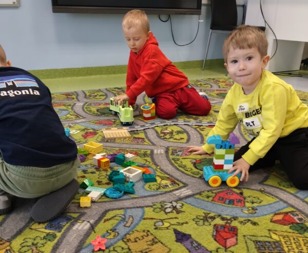 Misie świętują Międzynarodowy Dzień Lego.